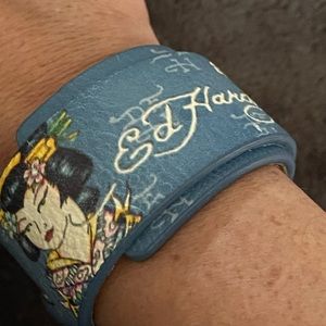 Ed Hardy leather bracelet